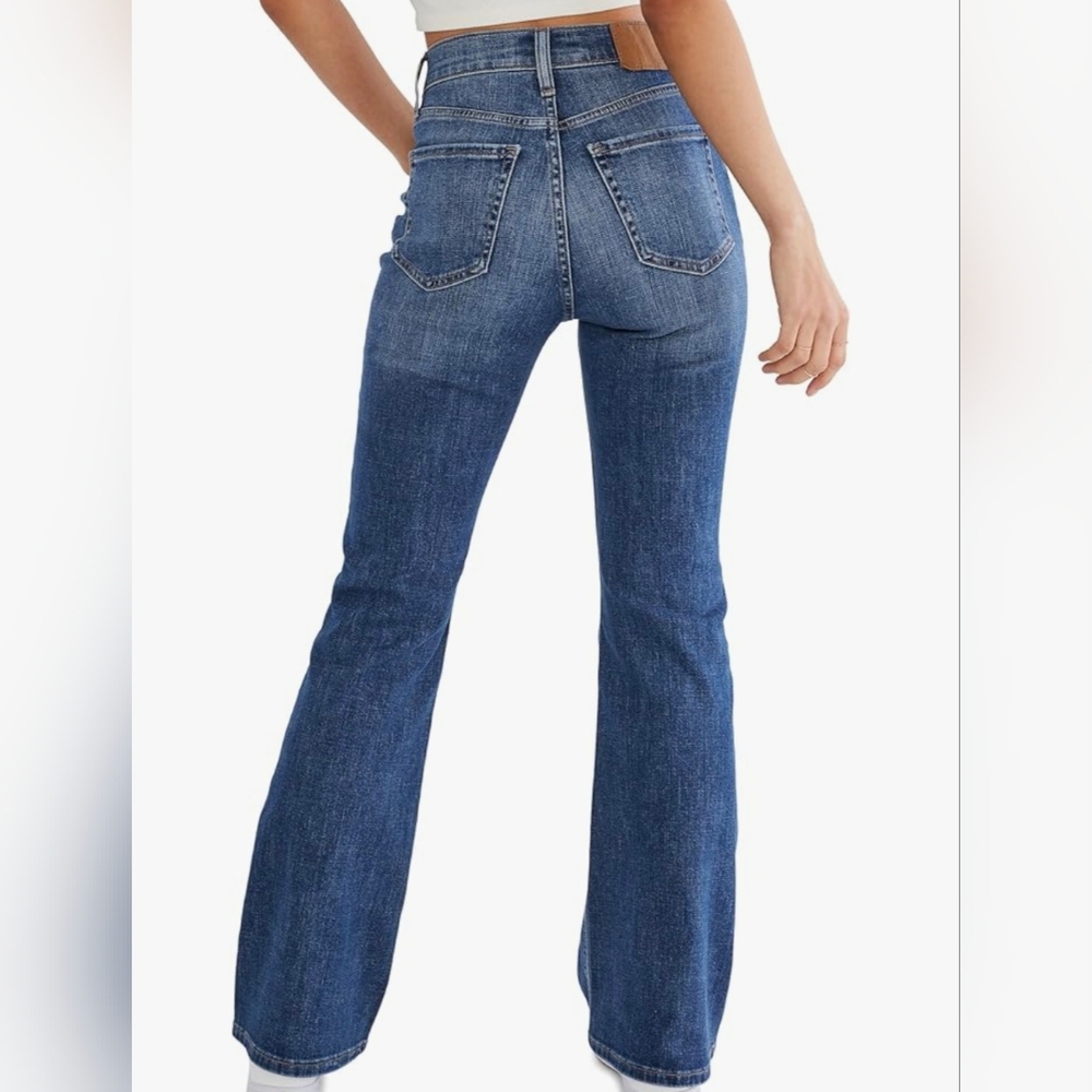 Aeropostale High Rise Flare Seriously Stretchy Denim Jeans Size 14